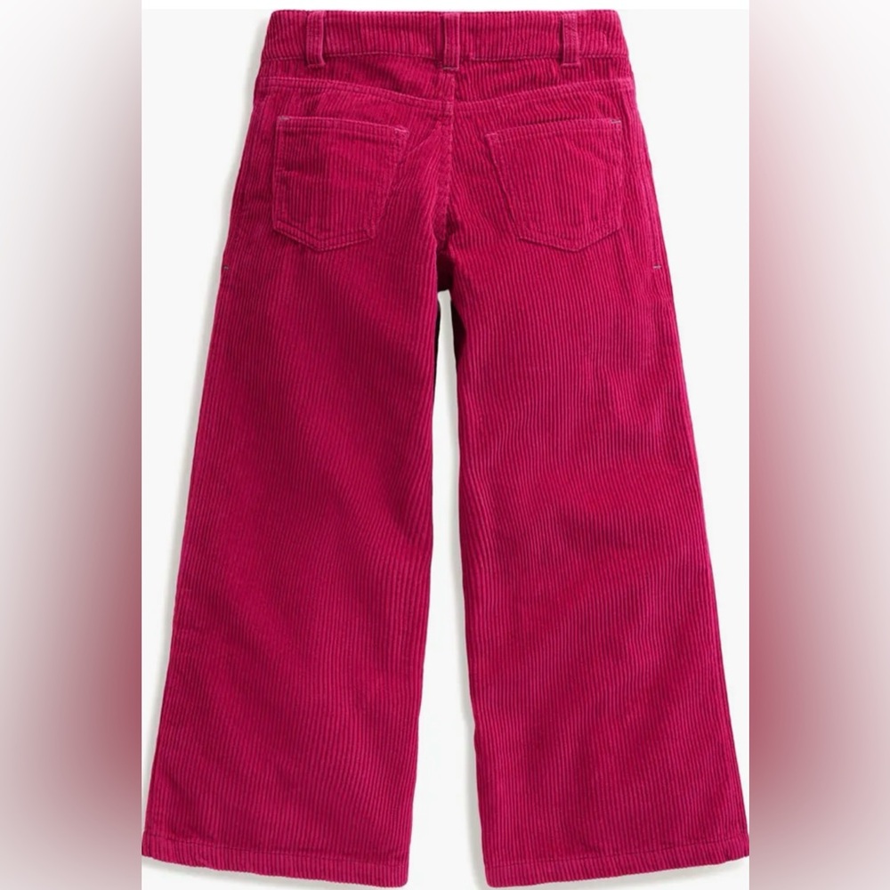 Mini Boden Vibrant Pink wide leg Corduroy Pants Size 4/5 years - Picture 2 of 8